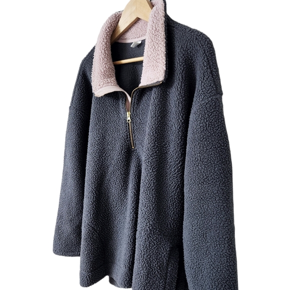 Pullover Long Sleeve Sherpa Sweatshirt | Old Navy | 2X - Picture 8 of 8